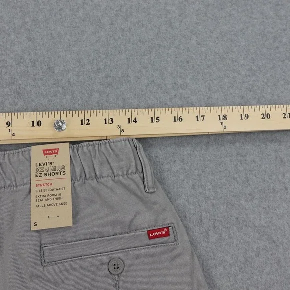Levi's XX Chino EZ Shorts Mens Size S(28) Gray Stretch Casual Elastic Waist - Picture 5 of 6